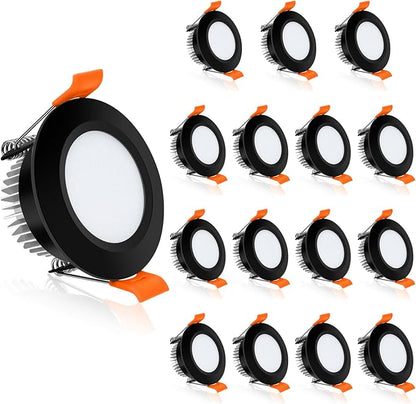 YGS-Tech 2 Inch LED Recessed Lighting, Dimmable Downlight 3W(35W Halogen Equivalent), CRI80, 5000K Daylight White Ceiling Light with LED Driver (16 Pack)