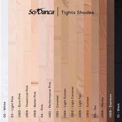 So Danca - Adult Footless Tights,Perfect for Dance, Activewear, and Daily Wear, 85% Nylon / 15% Spandex -TS70 (US, Alpha, Small, Medium, Regular, Regular, Light Suntan)