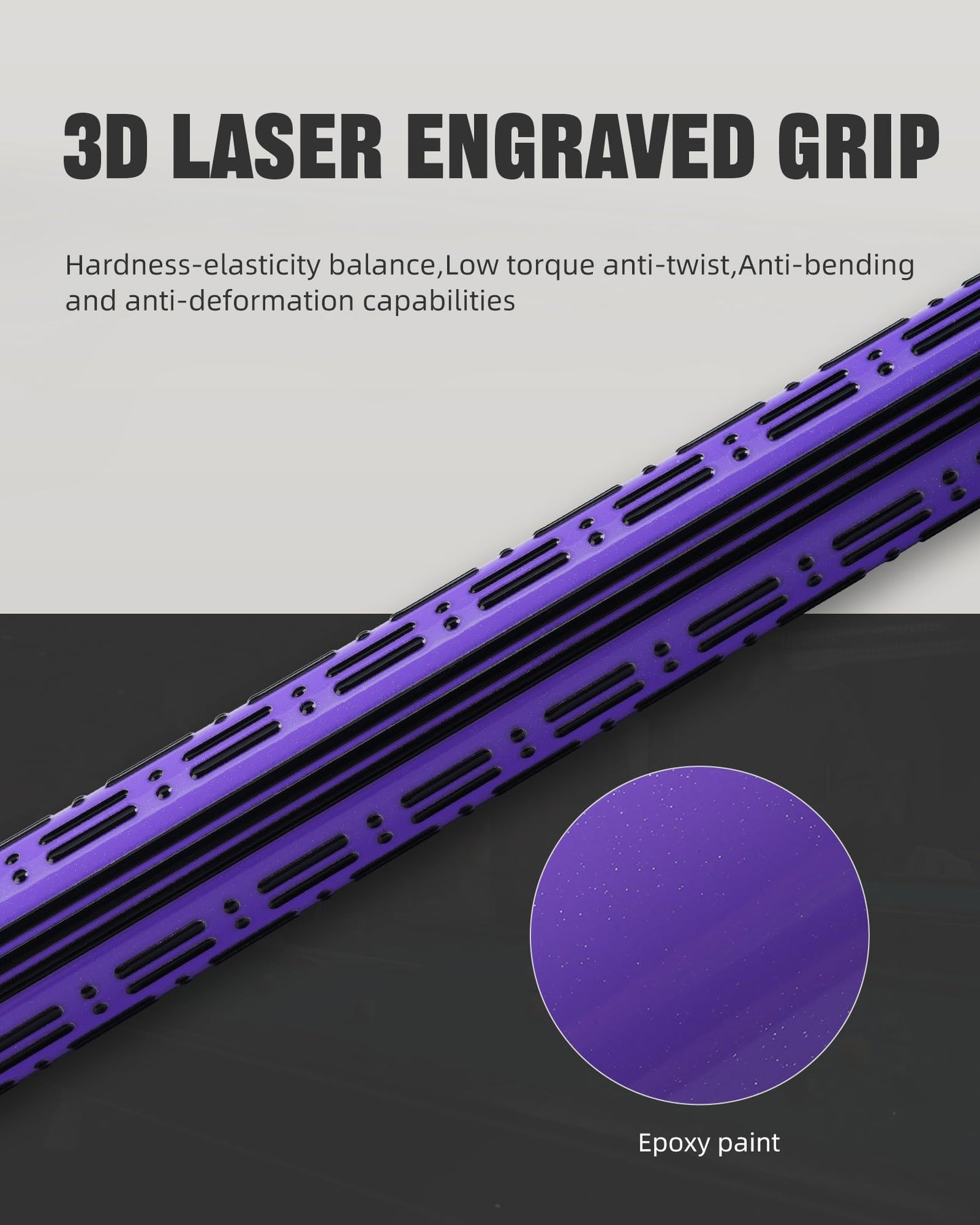 CRICAL Carbon Fiber Pool Cue Stick - 58" Low Deflection Professional Pool Cue with Pro Taper Shaft, 3D Wrapless Grip, 12.5mm Tip & 3/8x8 Joint Billiard Stick for Enhanced Control & Accuracy Purple