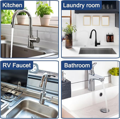Meiliweser Silicone Faucet Mat for Kitchen Sink – Gen 3 10° Slope Splash Guard