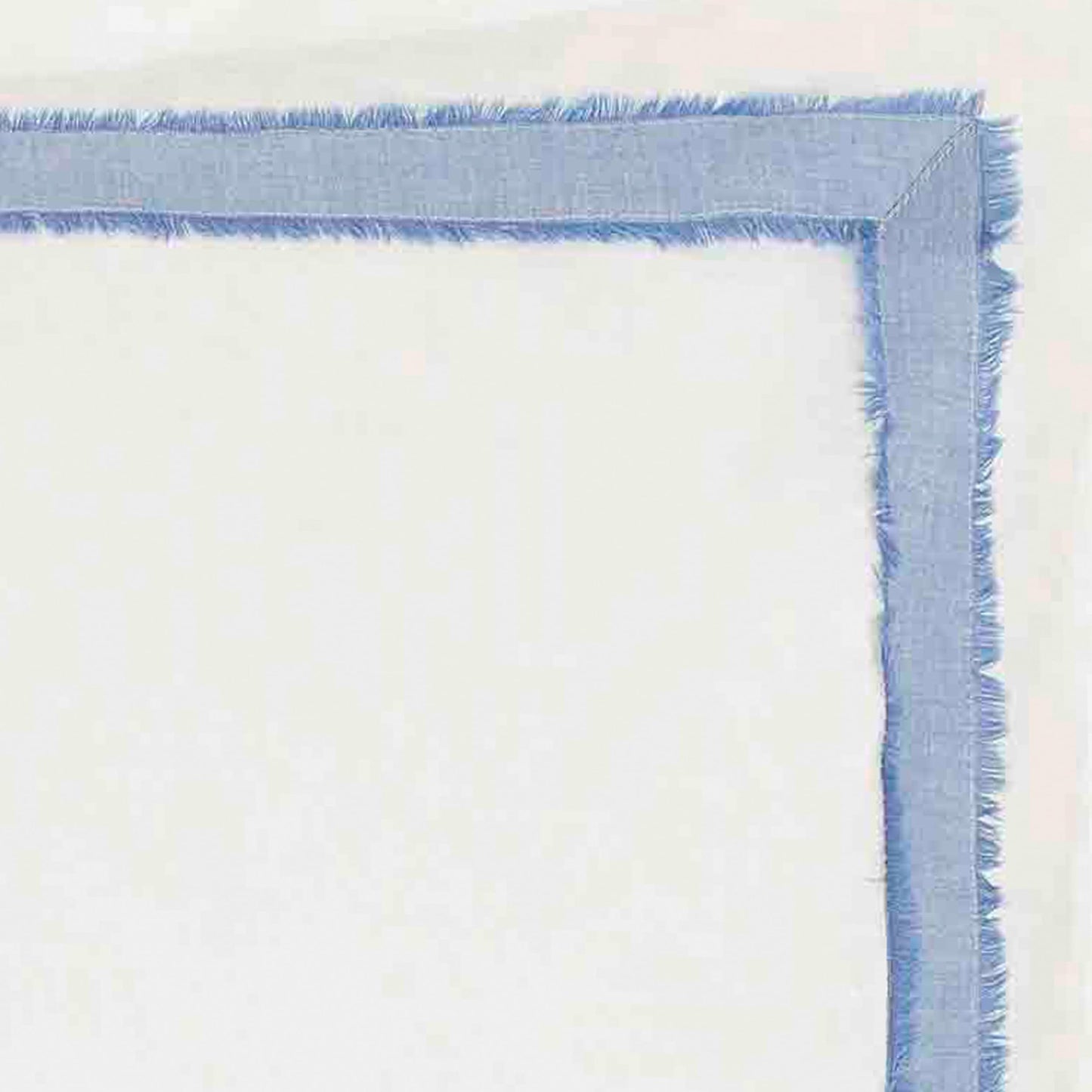 Laura Ashley - Euro Sham, Soft Faux Linen Ramie Cotton Decorative Pillow Cover with Border Detail, 26x26, Room Decor (Mila Blue)