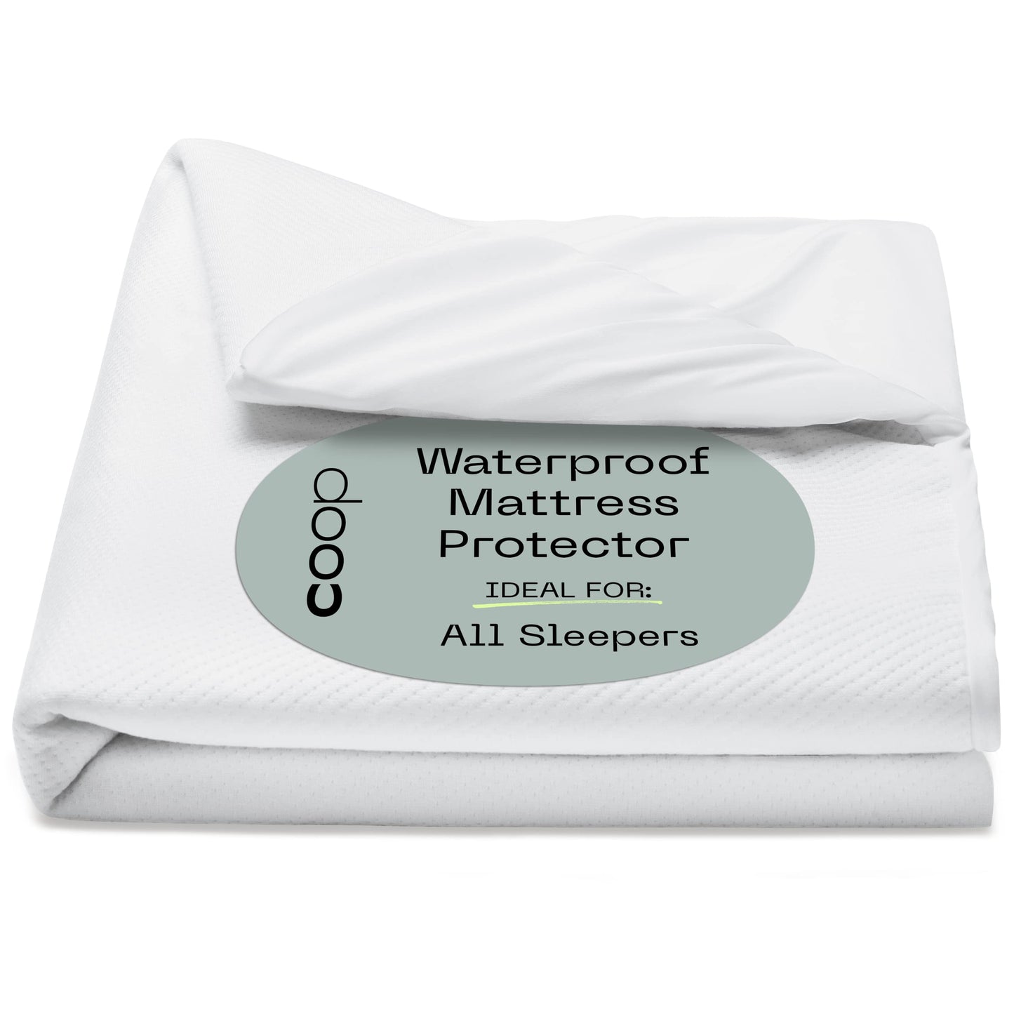 Coop Home Goods Ultra-Tech Waterproof Mattress Protector Cal King, Smooth Top Mattress Pad, Waterproof Cover, Up to 18 Inches Deep, Machine Washable, Noiseless Comfort, Cal King (72x84)