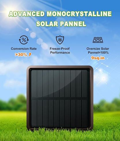 Solar Pathway Lights Outdoor, 6 Pack IP66 Waterproof Garden Solar Lights, 1500mAh Auto On/Off Yard Landscape Walkway Lighting, Brown