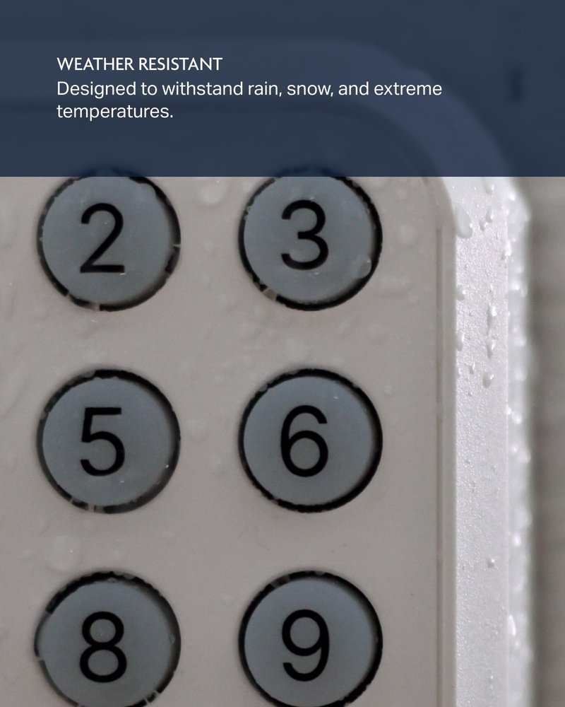 Chamberlain Genuine myQ Garage Door Opener Keypad – Wireless Exterior Keyless Entry, Secure Pin Access, Weather Resistant – Works with Chamberlain, LiftMaster & Craftsman Openers
