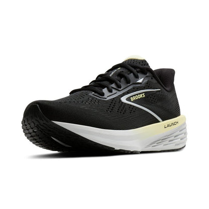 Brooks Women’s Launch 12 Neutral Running Shoe - Black/Luminary/Oyster - 8 Medium
