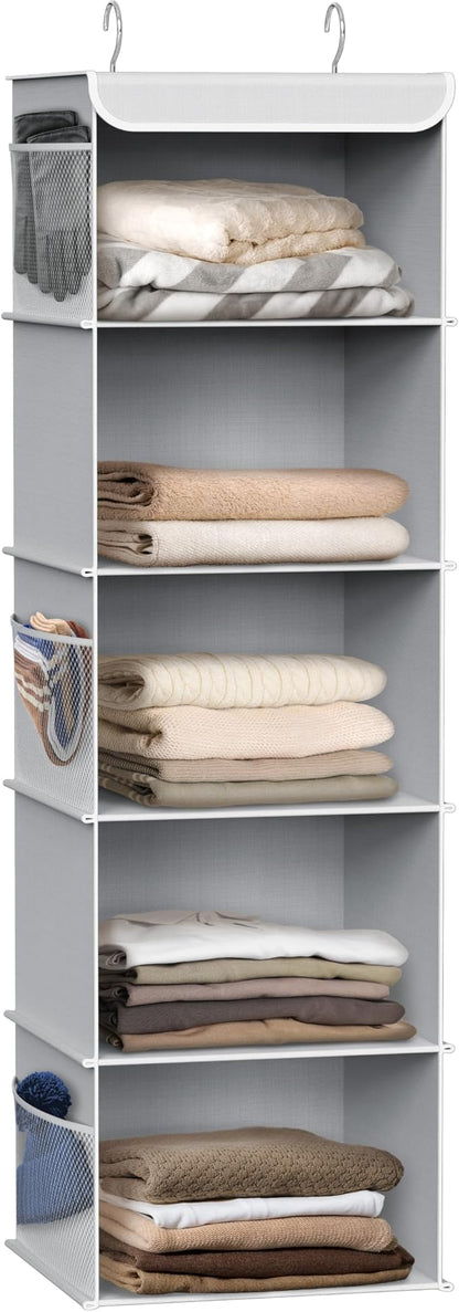 Simple Houseware 5 Shelf Hanging Closet Organizer