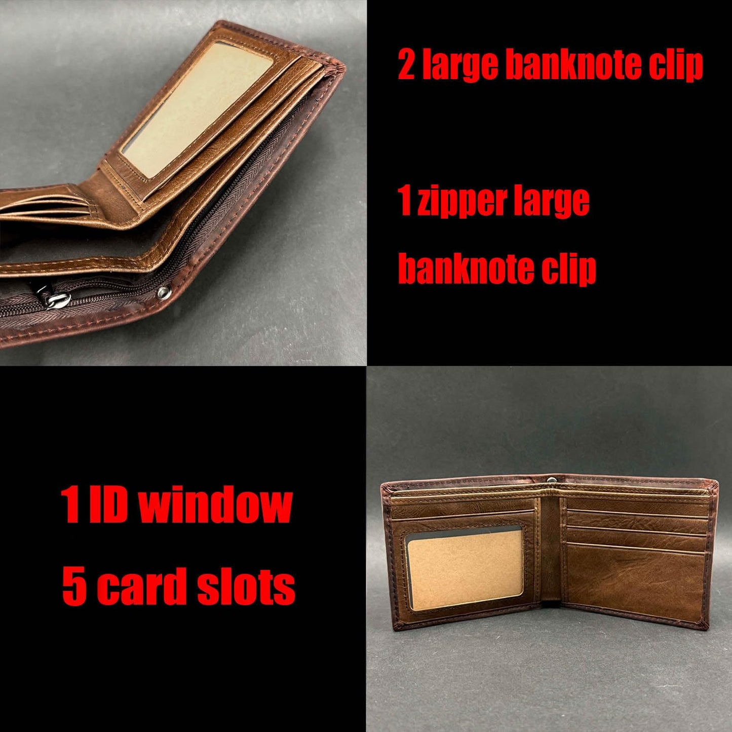 XIXTUT RFID Blocking Leather Wallet for Men or Boys Card Holder Biker Chain Wallet Genuine Leather Card Holder Wallet with Chain Gift