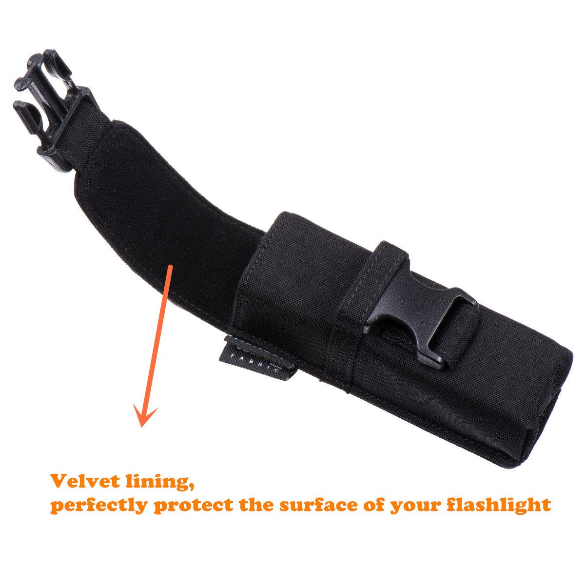 Weltool FH1 Flashlight Holster, Cordura fabric with UTX-DURAFLEX Buckle, Molle system