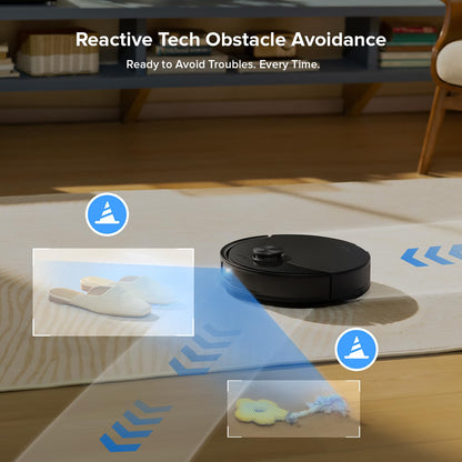 roborock Q7 L5 Robot Vacuum and Mop Combo, 8,000Pa Suction, Upgraded from Q5 Pro, Dual Anti-Tangle System, LiDAR Navigation, Multi-Level Mapping, Self-Charging Robotic Vacuum Cleaner, Black