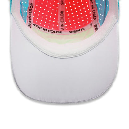 Sprints Race Day Performance HyperG Racing Cap | The Lightweight, Quick Dry, Running, Sport Hat, One Size, Unisex (Setting Sun Evaporated Ventilation)