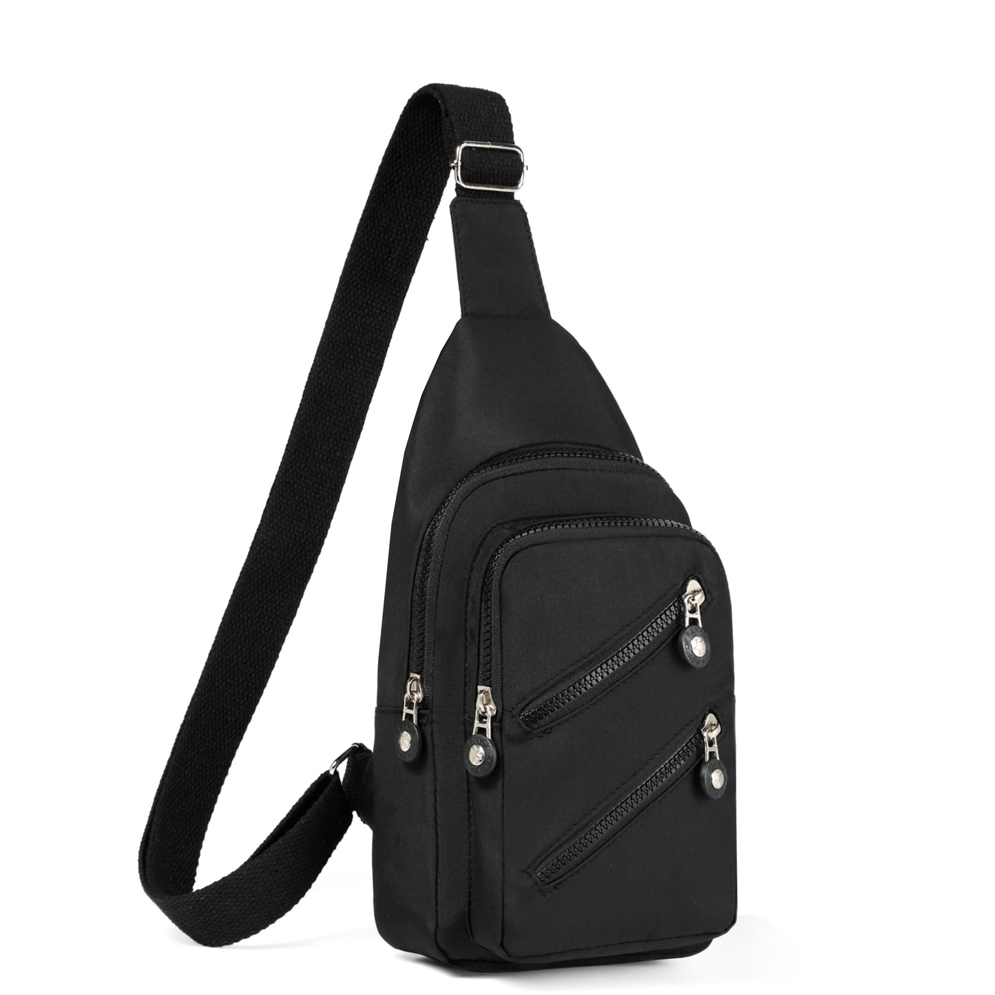 Cross Body Bag Sling Backpack Fanny Pack Small Crossbody Bags for Women Trendy - Black