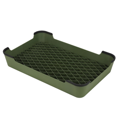 HUNTMARK Dog Training Place Board - Durable Hunting Dog Training Platform - Non-Skid Surface and Nonslip Feet - Stackable, Portable Agility Platform - Modern Puppy Trainer Equipment (Green)