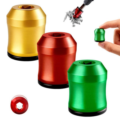 3PCS Upgrade Screwdriver Head Magnetic Ring, Strong Magnetic Screw Holder Ring for Power Bits & Hex Screwdrivers, Removable Household Tool Metal Screw for Power Tools, Mechanics & Carpenters (Mix)
