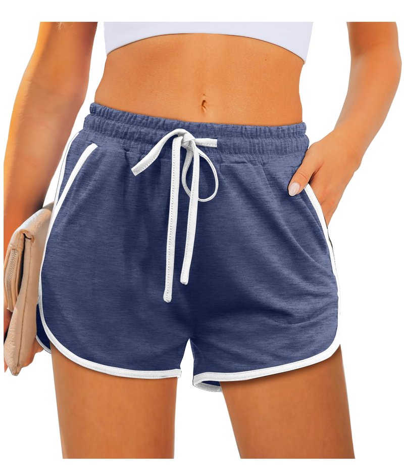 Aloodor Women's Gym Shorts Workout Running Shorts Beach Vacation Clothes with Pockets Fashion Trendy 2026