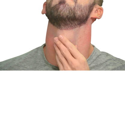 Quality Time Beard Neckline Shaper Guide; Hands-Free, Flexible, Adjustable, Beard Template, Do-it-yourself Neck Haircut Tool, Beard Lineup Shaping Guard/Stencil, Made in USA, Patented.