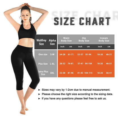 Walifrey Leggings for Women, High Waisted Buttery Soft Womens Leggings for Gym Yoga Workout (Capri Color Line Pattern SM)