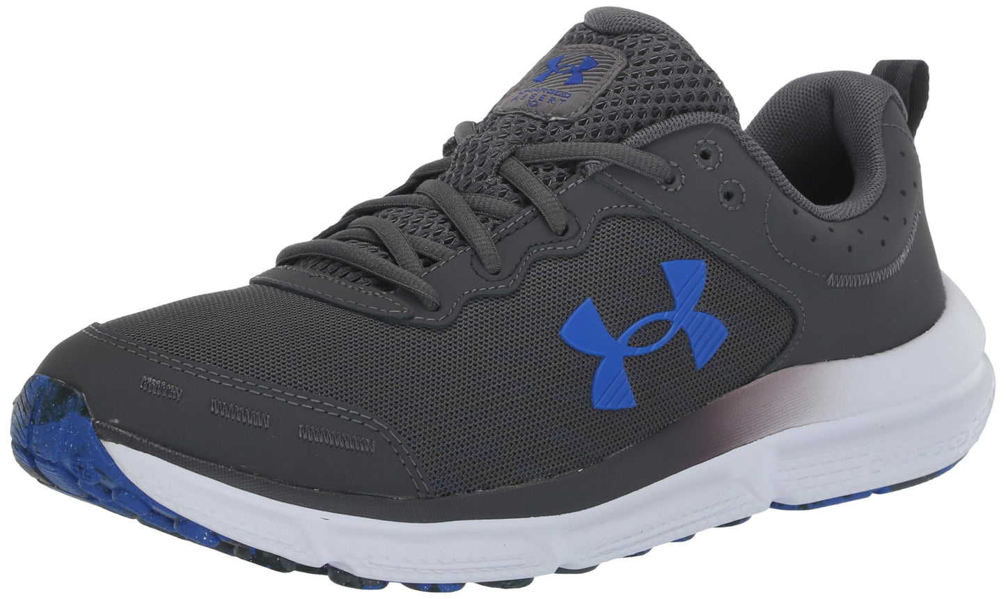 Under Armour Men's Charged Assert 10 Shoes, (106) Castlerock/Castlerock/Team Royal, 8 X-Wide