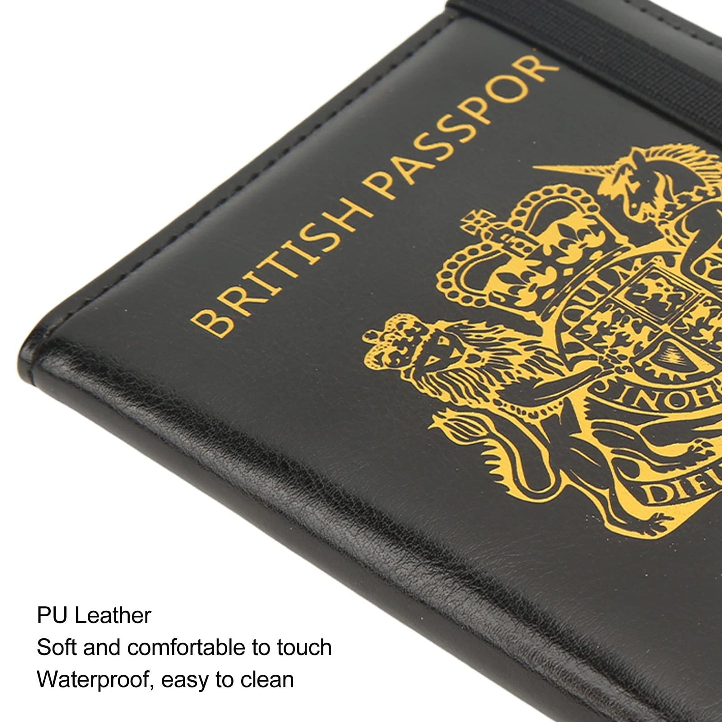 Britain Passport Cover Passport Holder Cover Leather Passport Holder UK Passport Cover for Passport, Business Cards, Credit Cards, Boarding Passes