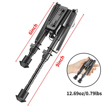 Theopot 6-9 Inches Bipod with Adapter for M-Rail for Hunting