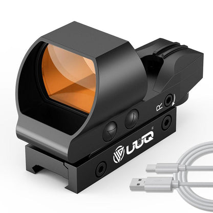 UUQ Rechargeable Reflex Sight,1x28x40mm Red Dot Optic with Charging Port,Multiple reticles,Compatible with Picatinny Rails,Supports Co-Witness