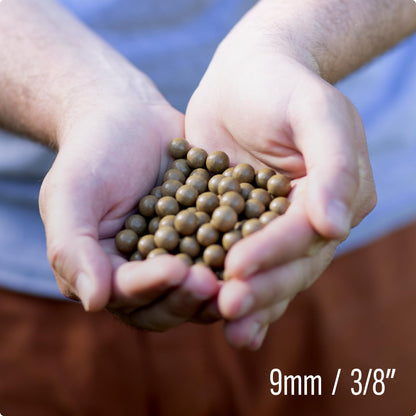 SimpleShot Clay Slingshot Ammo (500pcs), All-Natural Non-Toxic Biodegradable Magnetic Performance Clay Slingshot Ammo (9mm (3/8 inch))