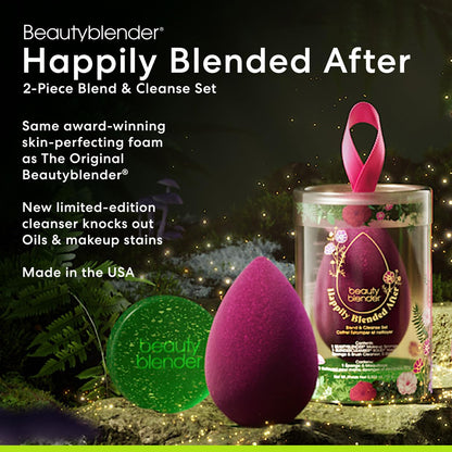 Beautyblender® | Blending Queen Blend and Cleanse Set, Sapphire sponge and Speckled Violet Cleanser
