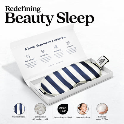 TheSleepGuard Pure Silk Sleep Mask [100% 6A Mulberry Silk, 22 Momme] Light Blocking Travel Essentials. Eye Masks for Sleeping. Black Oeko-Tex Blindfold. Eye Covers for Men & Women