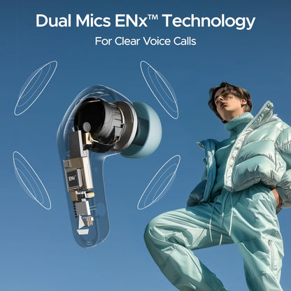 boAt Airdopes 311 Pro Truly Wireless in Ear Earbuds, Up to 50 Hrs Playtime, Dual Mics, Low-Latency Mode, ASAP Charging, IPX4, IWP Tech, BT v5.3 (Dusk Blue)