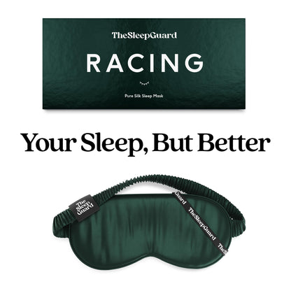 TheSleepGuard Pure Silk Sleep Mask [100% 6A Mulberry Silk, 22 Momme] Light Blocking Travel Essentials. Eye Masks for Sleeping. Black Oeko-Tex Blindfold. Eye Covers for Men & Women