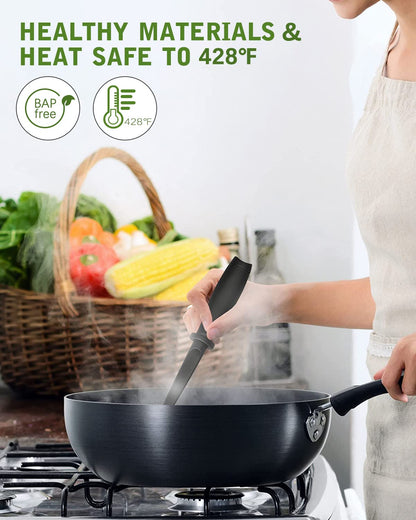 Upgrade Meat Chopper, Heat Resistant Meat Masher for Hamburger, Ground Beef Smasher, Nylon Hamburger Grinder Utensil for Ground Beef, Non Stick Mix Ground Chopper, Mix and Chop Potato Masher Tool