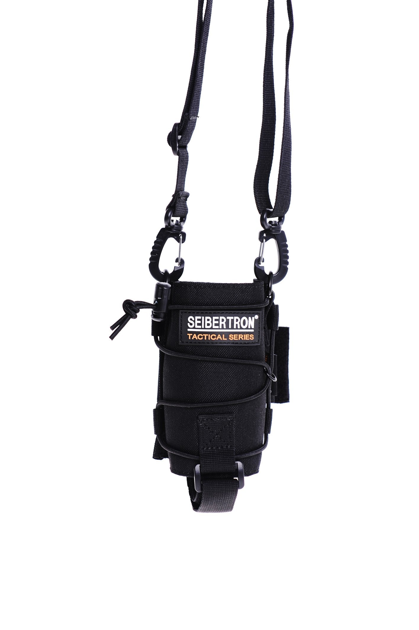Seibertron Unisex Tactical Durable UV Resistant H2O Carrier/Bottle Holder MOLLE Compatible Water Bottle Pouch Black