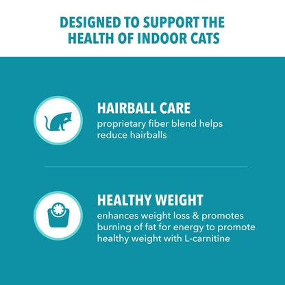 IAMS Proactive Health Dry Cat Food, Indoor Weight and Hairball Care Cat Food Dry Recipe, with Real Chicken in Every Bite, 7 lb. Bag