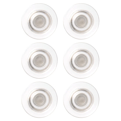 Quartet Strong Magnets, Glass Whiteboard, Dry Erase Board, Large, Clear Rare Earth Magnets, 6 Pack (85391)