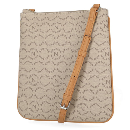 Nautica Lakeside Signature Jaquard North South Crossbody Bag