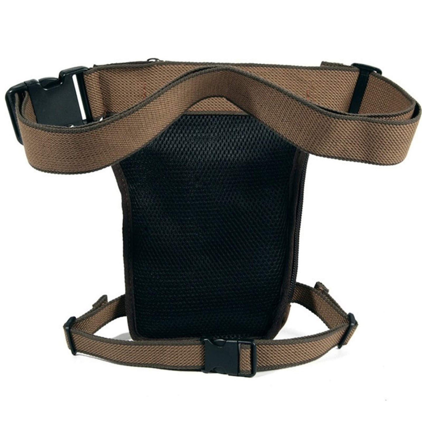 Canvas Drop Leg Bag Outdoor Waist Pack for Men Women Tactical Military Motorcycle Bike Cycling Multi-Pocket Waist Fanny Pouch Travel Hiking Climbing Thigh Bag Pocket