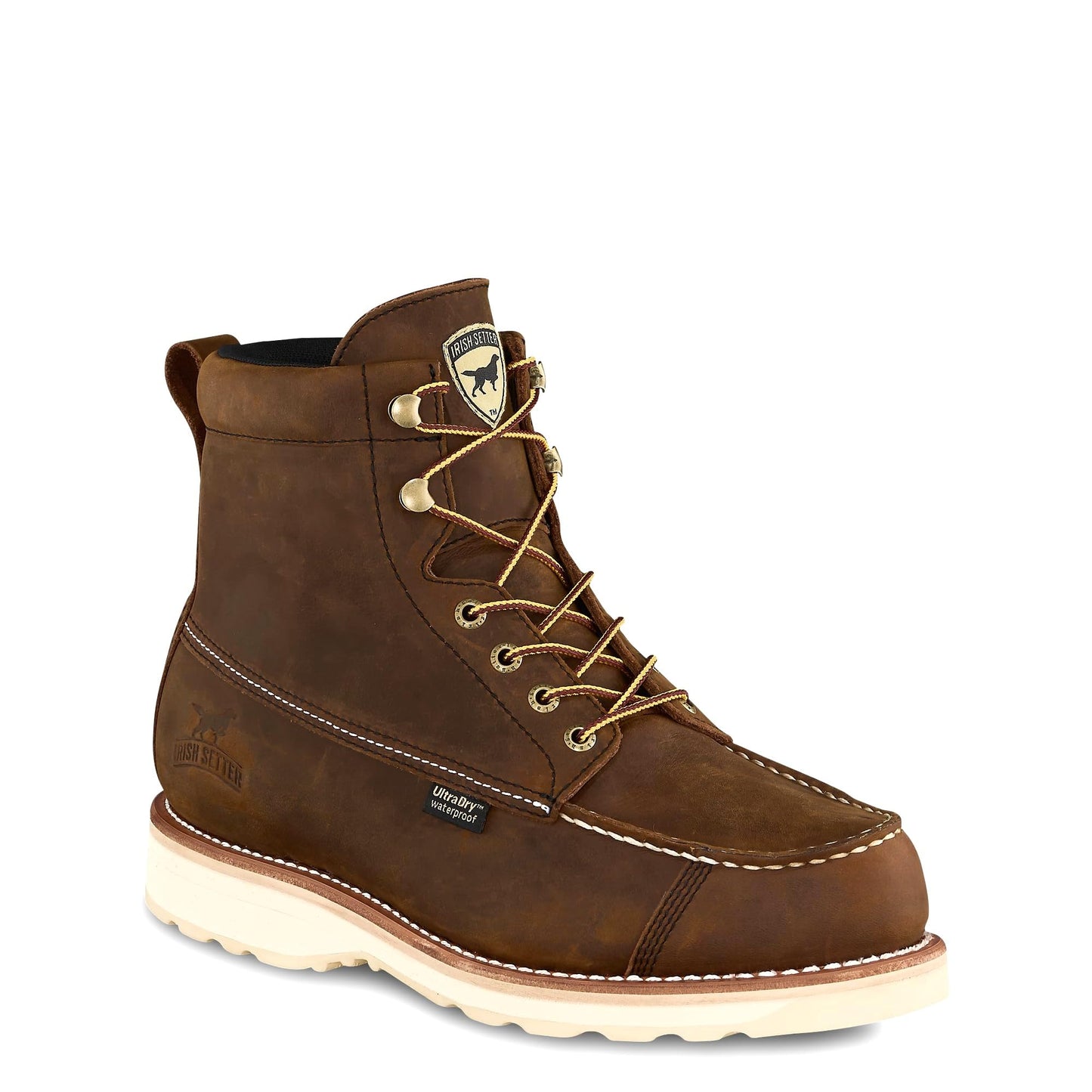 Irish Setter, Wingshooter, Men’s, 7", Waterproof, Hunting Boot, Brown/White, 8 D (Medium)