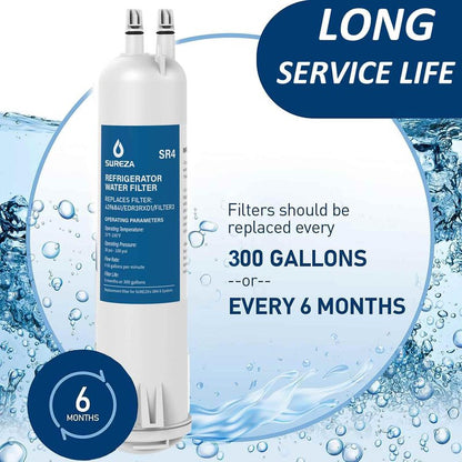 Refrigerator Water Filter Compatible with Everydrop® Filter 3, EDR3RXD1, 4396841, 4396710, Kenmore® 9030, 9083, 46-9083, 46-9030, 3Pack
