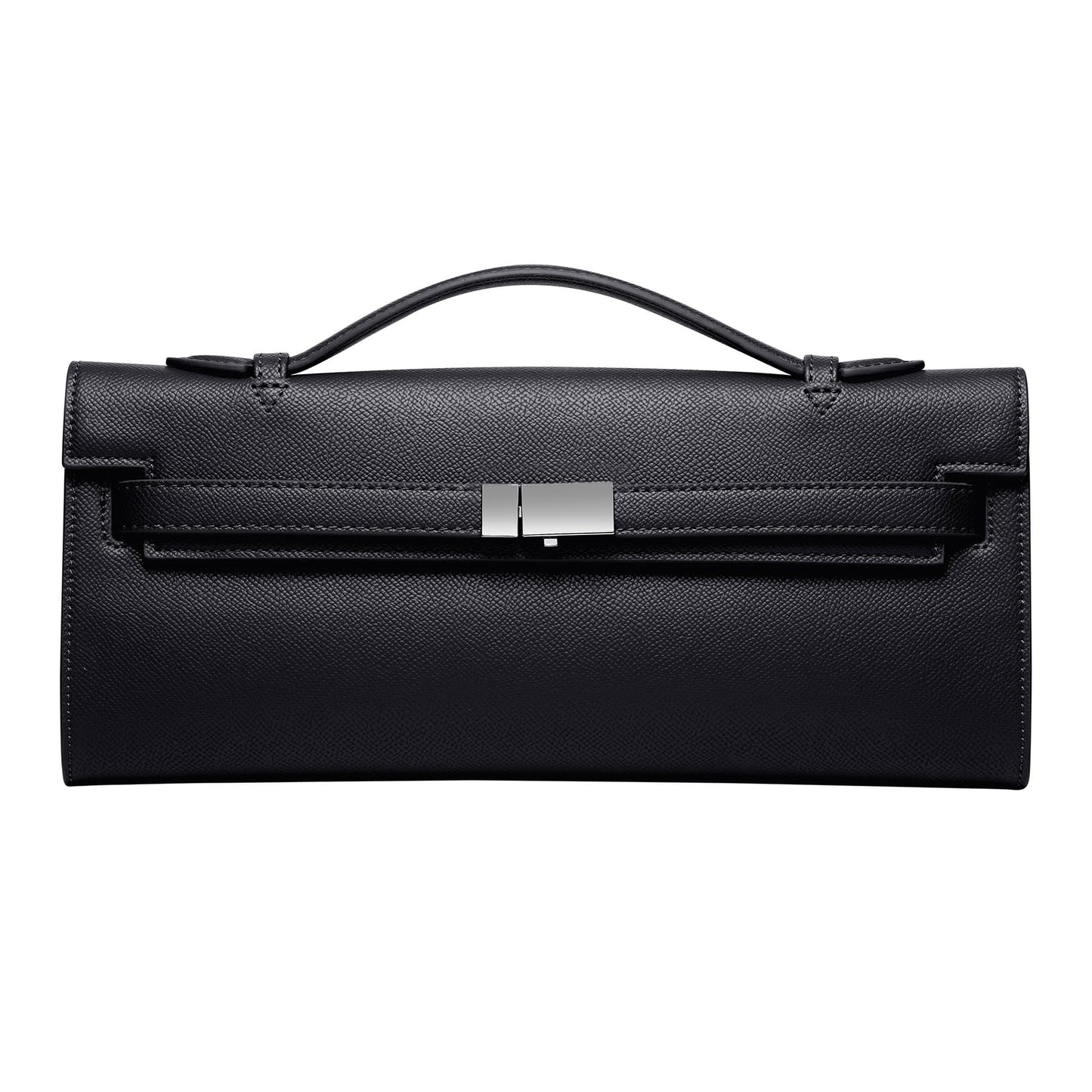 CHUNLI PU Leather Clutch Purses for Women, Trendy Ladies Top Handle Bag for Evening Work Business Daily Use