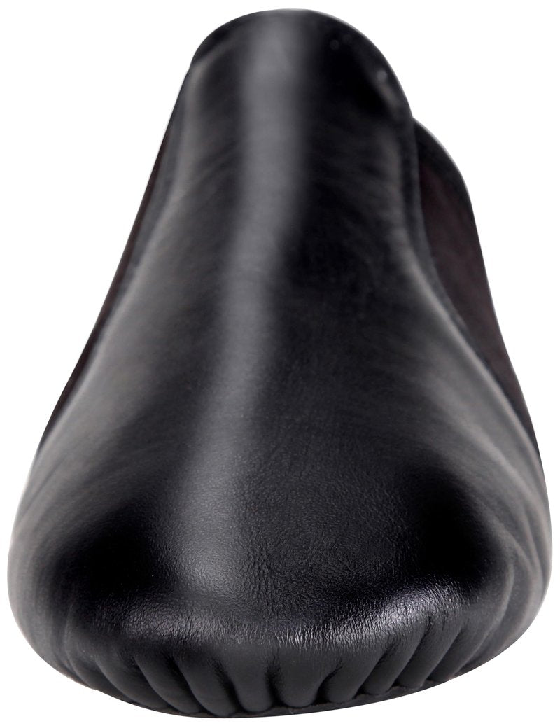 Linodes (Tent Leather Upper Jazz Shoe Slip-on for Women and Men's Dance Shoes Black 9.5M