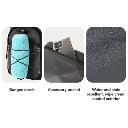 Titan by Arctic Zone Backpack Cooler, Insulated Soft Sided Bag with Leak Proof Lining and Padded Straps, for Lunch, Picnic, and Travel, 24 Can Capacity, Sharkskin Grey
