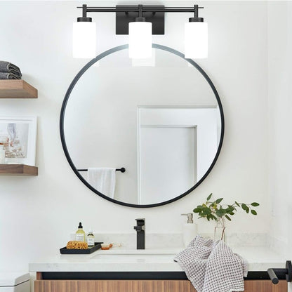 Aipsun Black Vintage Vanity Light, Bathroom Vanity Lighting Fixtures Industrial Vanity Light for Bathroom Black Wall Light Over Mirror(Exclude Bulb)
