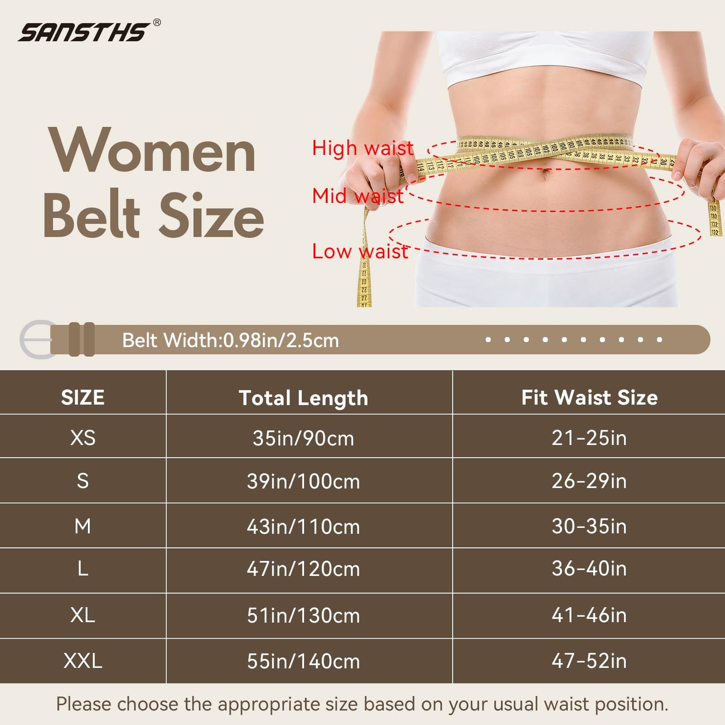 SANSTHS Women Leather Belt for Jeans Pants Fashion Ladies Skinny Belt for Dresses Thin Belt with Single Prong Buckle,Gold,S