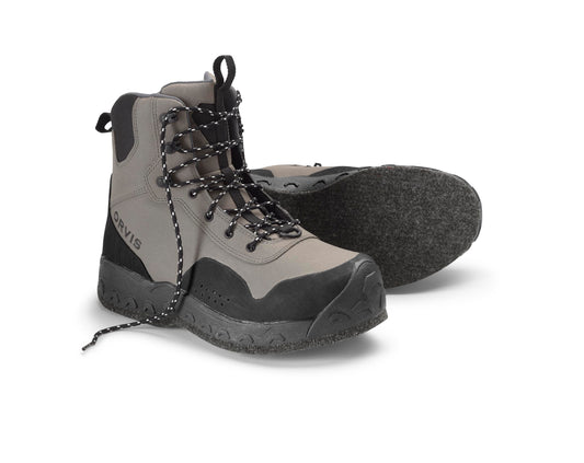Orvis Clearwater Wading Boots for Women - Durable Fishing Boots for Fly Fishing Waders, Supportive Fit, Felt or Rubber Sole Options, Gravel - 10