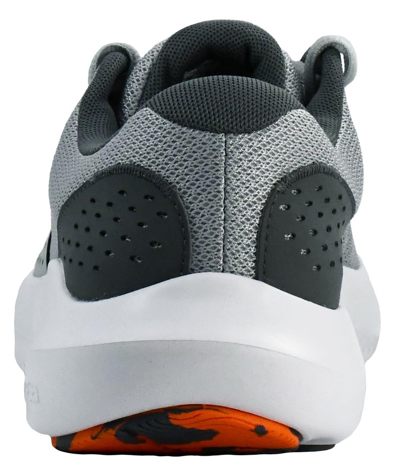Under Armour Men's Charged Surge 4 Sneaker, Mod Gray/Castlerock/Team Orange, 12