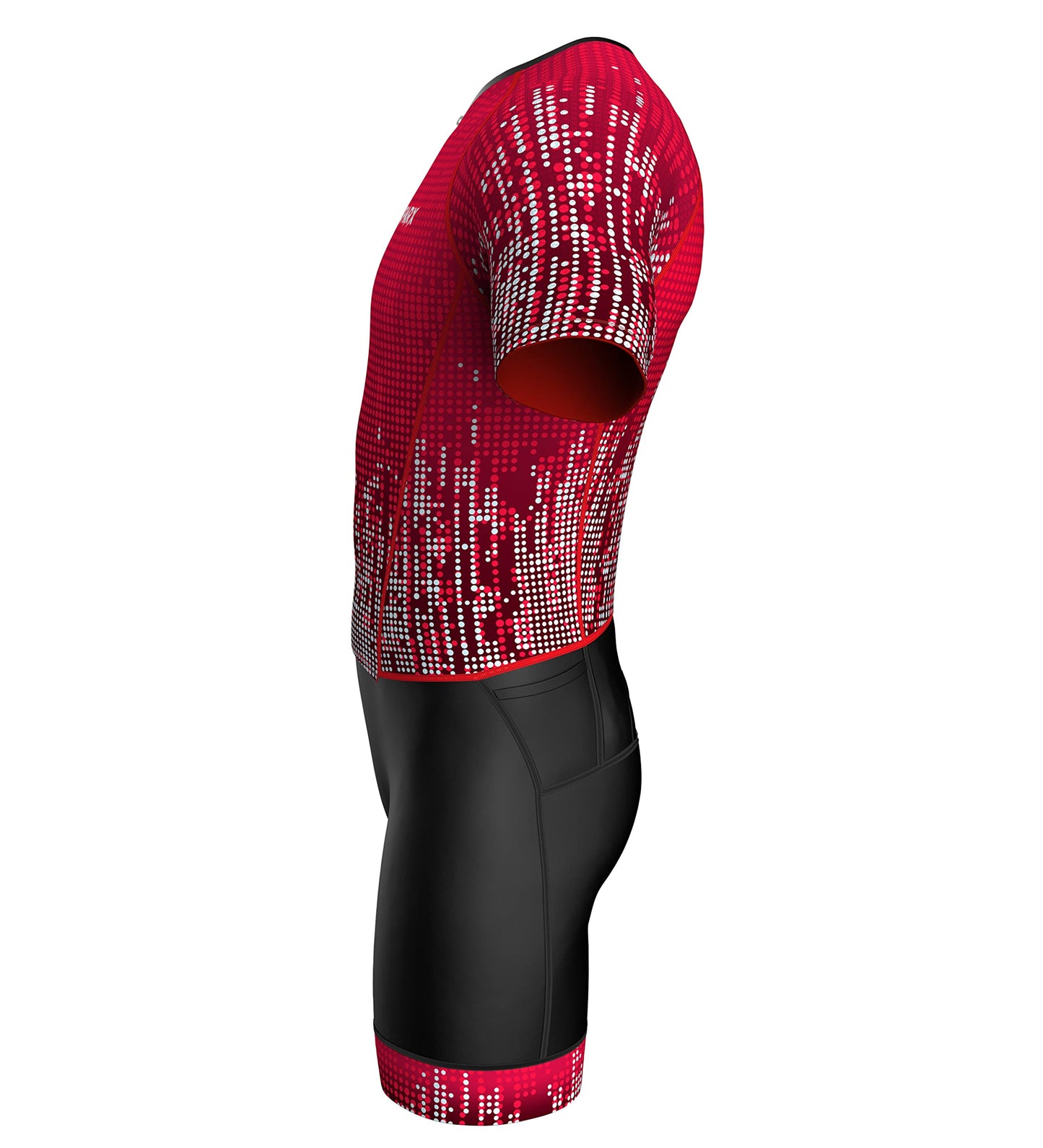 Sparx Mens Elite Aerosuit Triathlon Suit Mens Short Sleeve Tri Suit Skinsuit (Burgundy, XL)