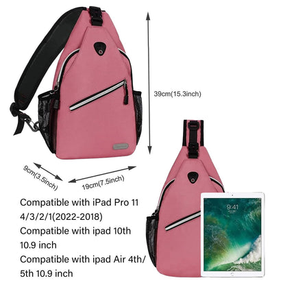 MOSISO Sling Backpack, Multipurpose Crossbody Shoulder Bag Travel Hiking Daypack