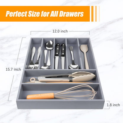 Kitchen Silverware Drawer Organizer and Storage Cabinet Utensil Rack Bathroom Counter Vanity Extra Large Big Cooking Drawer Organizers Countertop Pantry Storage Cabinet Best Kitchen Must Haves 2025