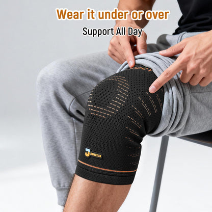 JIUFENTIAN Copper Knee Brace for Women and Men(2 Pack) -knee compression sleeves for Arthritis, Running & Daily Use-Targeted Support for Joint Stability & Pain Relief(Large)