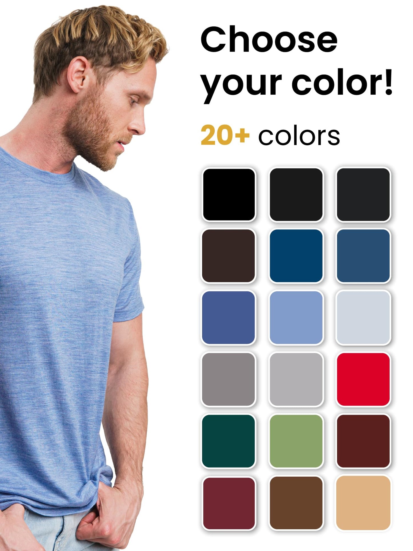 Merino.tech Merino Wool T-Shirt Mens - 100% Merino Wool Undershirt Lightweight Base Layer (XX-Large, Deep Teal)