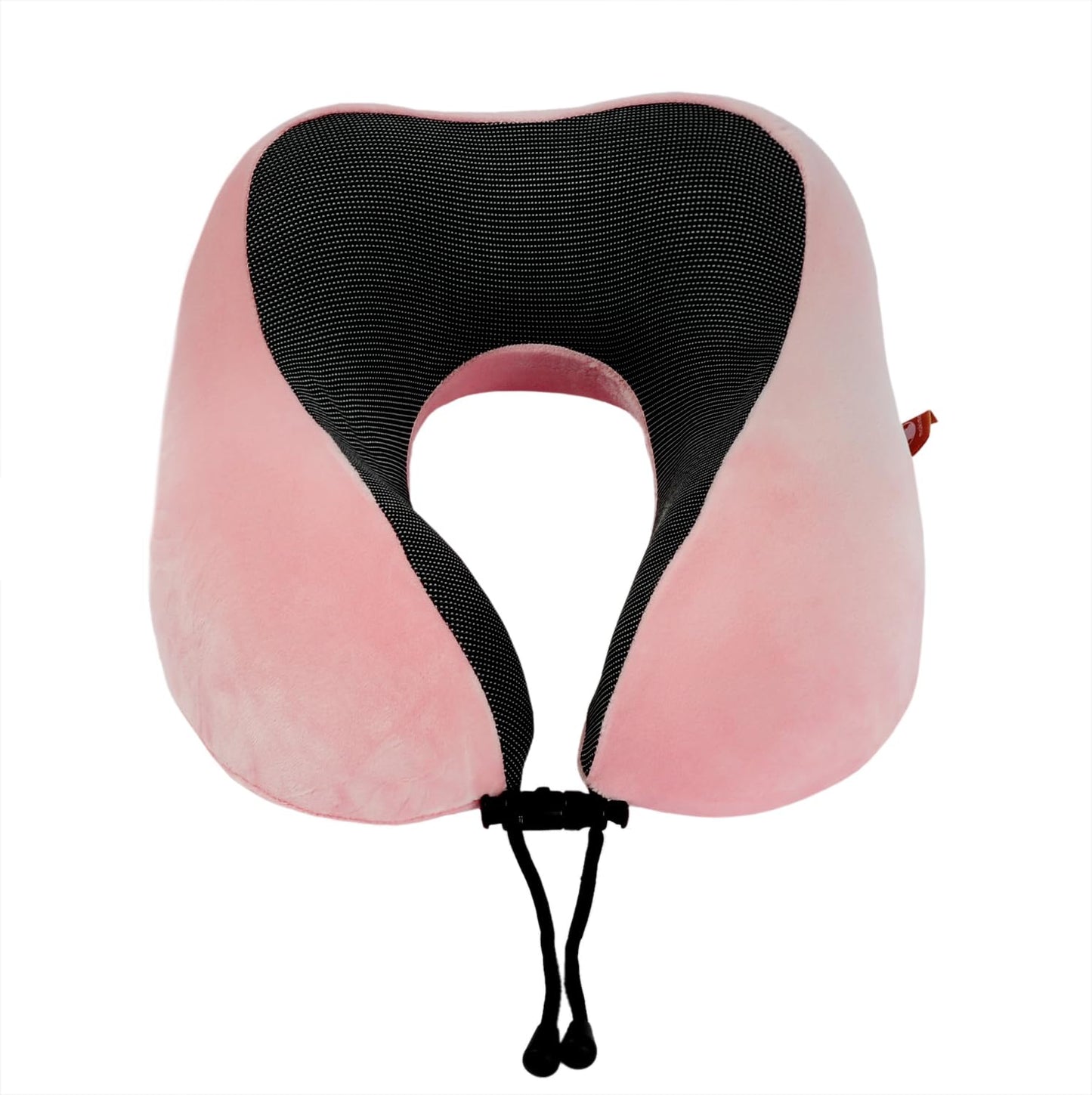 Memory Foam Travel Pillow, Neck Pillow with 360-Degree Head Support, Comfortable and Lightweight, Ideal for Sleeping on Airplane, Car, Train, Bus and Home Use, Comes with Storage Bag (Black)
